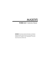 DSC MAXSYS PC4020 User manual