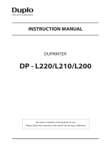 Duplo DUPRINTER DP-L210 User manual