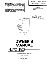 Miller SPW-1 Owner's manual