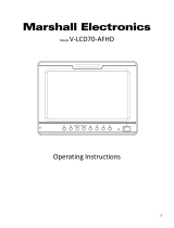 Marshall Electronics V-LCD70P-3GSDI Operating instructions