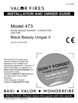 Valor 473 Black Beauty Unigas II Installation and Owner's Manual