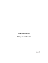 MACROMEDIA ClusterCATS Use Manual