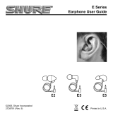 Shure E5 User manual