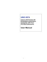 Microsoft UNO-3074 User manual