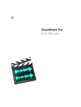 Apple Soundtrack Pro User manual