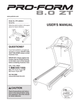 ProForm 415 Lt Treadmill User manual
