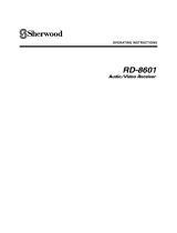 Sherwood RD-8601 User manual