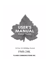 Planex FMS-24K User manual