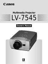 Canon LV-7545 User manual