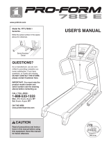 Pro-Form 785 E User manual