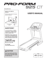 Pro-Form Tl 2015 Treadmill User manual