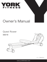 York Fitness Quest Rower 56018 Owner's manual