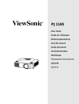 ViewSonic PJ1165 User manual