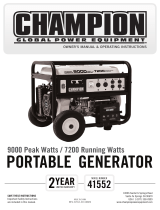 Champion 41552 Owner's manual