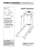 ProForm CROSSWALK ADVANCED 525s User manual