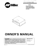 Miller COMPUTER INTERFACE MR- Owner's manual