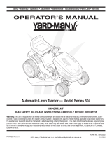 Yard-Man 604 series User manual
