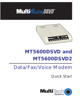 Multi-Tech Systems MT5600DSVD User manual