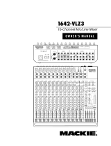 Mackie 1642-VLZ3 User manual