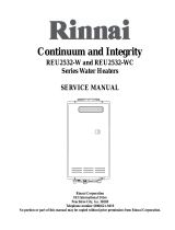 Rinnai Continuum REU2532-WC Series User manual