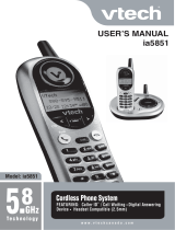 VTech ia5851 - Cordless Phone - Operation Owner's manual