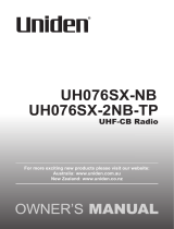 Uniden UH076SX-NB Owner's manual