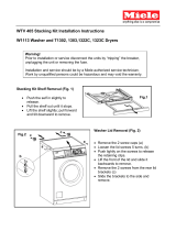 Miele W 1113 WASHING MACHINE Owner's manual