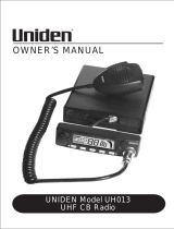 Uniden UH013 User manual