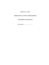 Cello Serafin Active Speakers Owner's manual