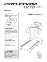 Pro-Form 1210 RT User manual
