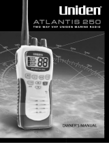 Uniden ATLANTIS 250 User manual