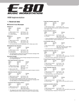 Roland E-80 Owner's manual