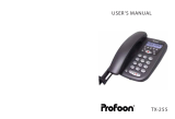 Profoon Telecommunicatie TX-255 User manual