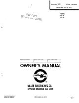 Miller GL-25 Owner's manual