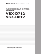 Pioneer VSX-D712 Owner's manual
