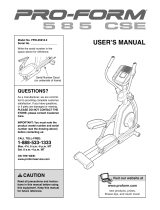 ProForm Cardio CrossTrainer 800 User manual