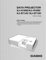 Casio XJ-ST155 User manual