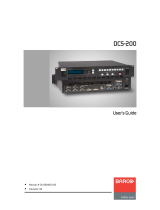 Barco DCS-200 User manual