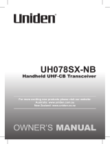 Uniden uh078sx Owner's manual