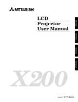 Mitsubishi LVP-X200A User manual