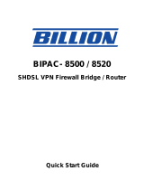 Billion Electric Company BiPAC 8500 User manual