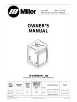 Miller Thunderbolt 225 Owner's manual