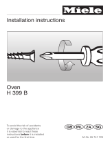 Miele H 399 B User manual