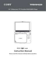 COBY electronic TFDVD1029 User manual