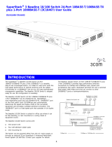 3com SS3 BASELINE SW 24X10 / 100 1X1000 User manual