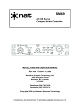 Nat AA12S Series Compact Audio Controller SM69 User manual