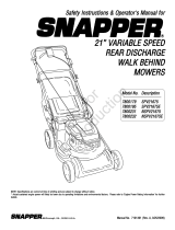 Snapper 7800179 User manual