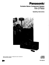 Panasonic RX-DT650 User manual