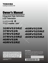 Toshiba 40RV525RZ User manual