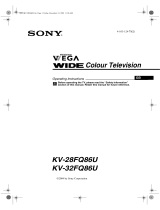 Sony KV-28FQ86U User manual